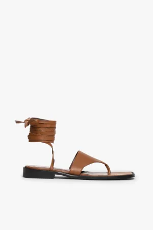 ALEXANDRE LACE UP SANDAL | TAN