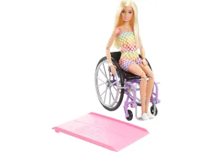 Barbie Fashionistas Doll with Wheelchair, Ramp, and Blonde Hair - Blue Eyes