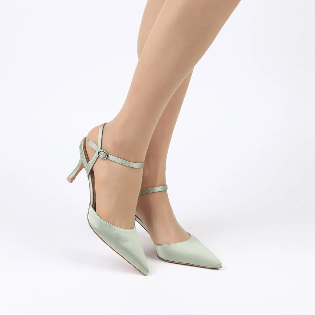 BEYOND - satin slingback