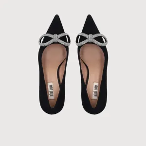 Bibi Lou Lalla Black Suede Heels