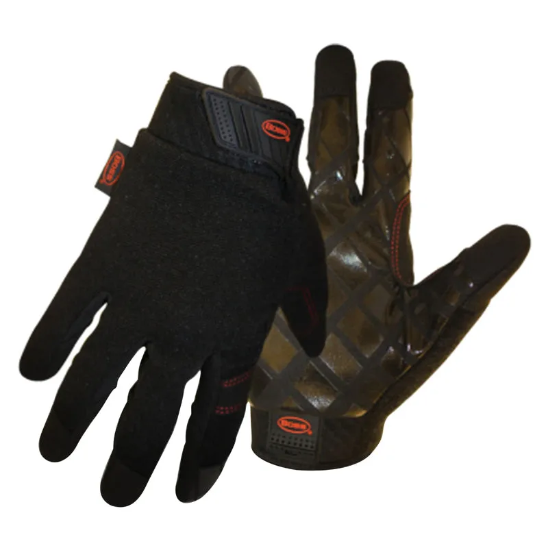 Boss Diamond Grip Mechanic's Glove Black L 1 pair