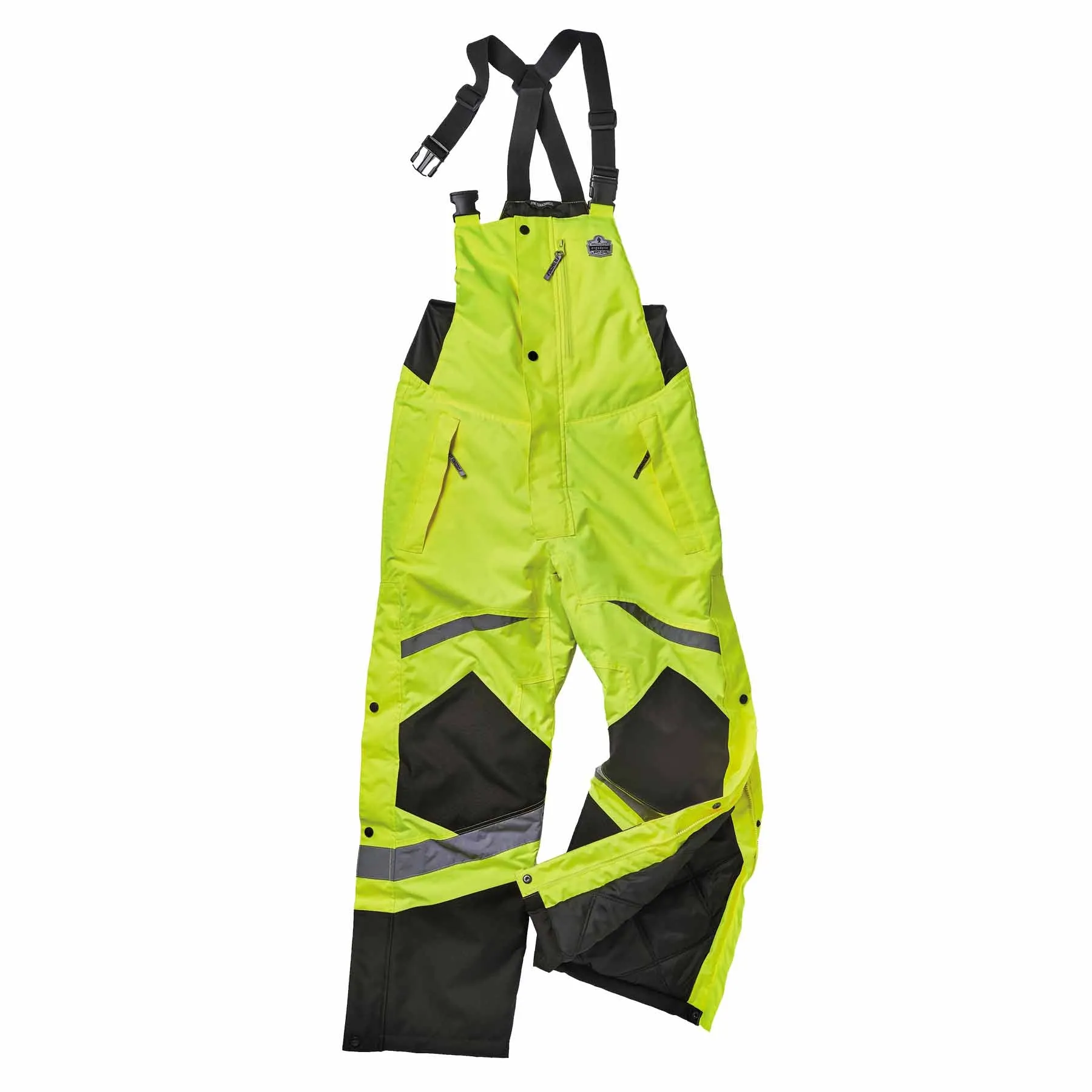 Ergodyne 25524 8928 L Lime Class E Hi-Vis Insulated Bibs