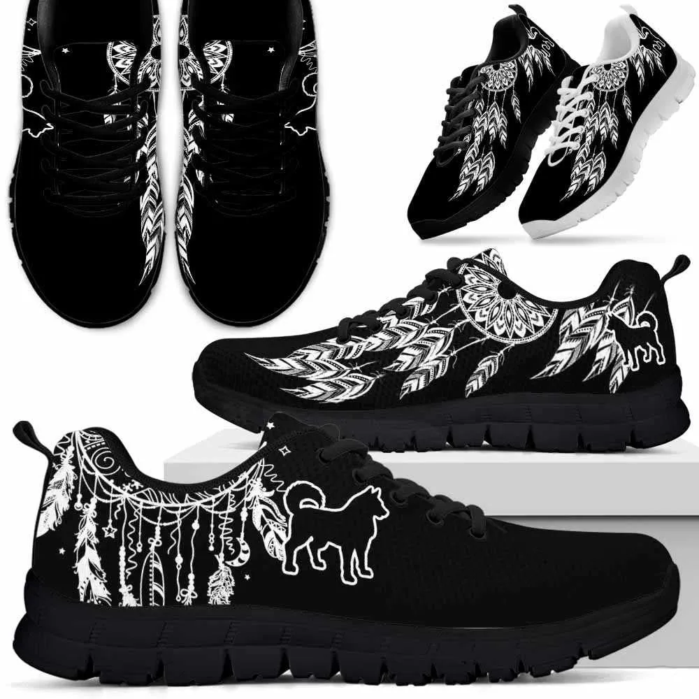 Husky Sneaker, Husky Dreamcatcher Sneakers Running Shoes Gift Women Men, Husky Shoes