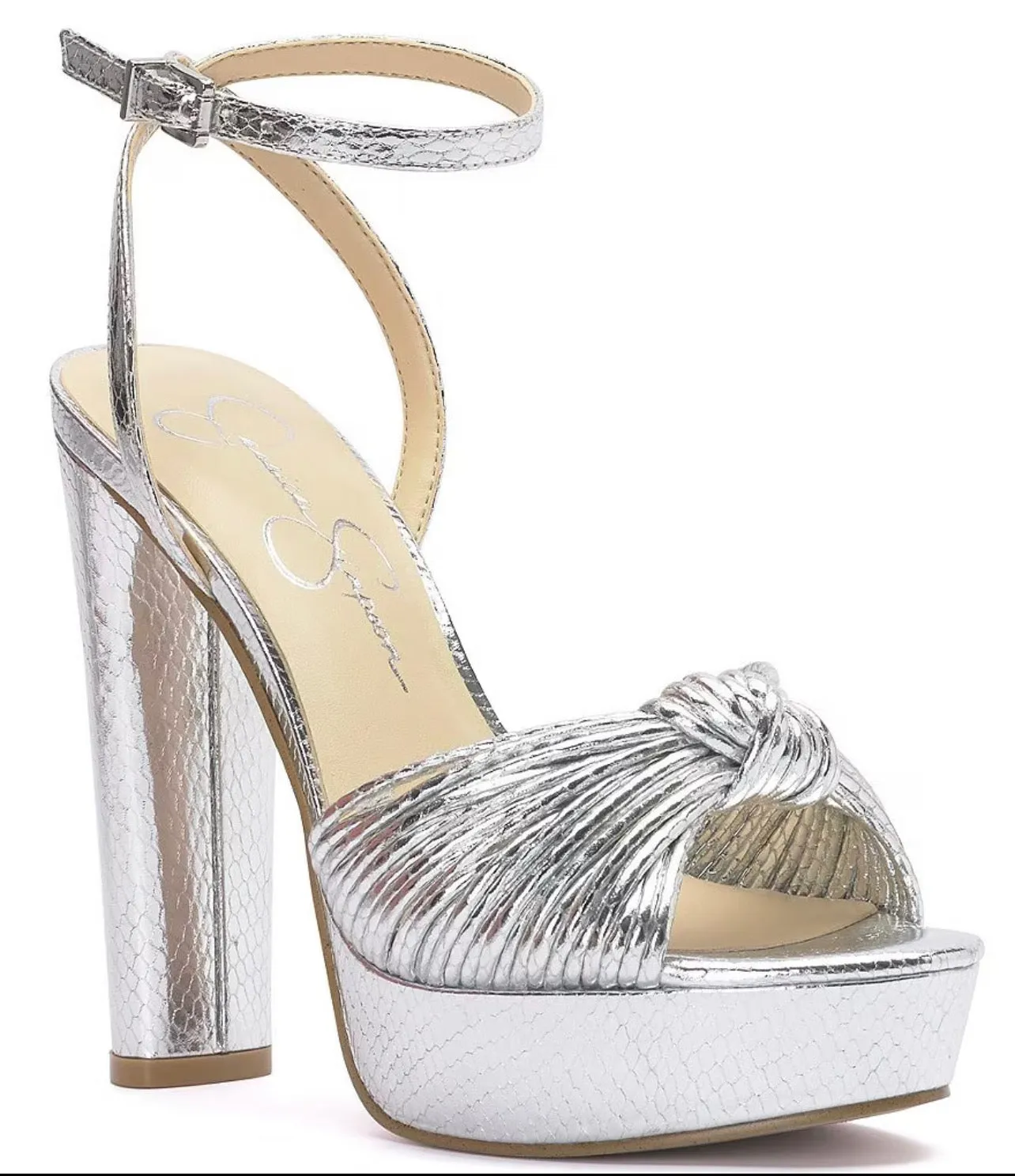 Jessica Simpson IM Metallic Heels