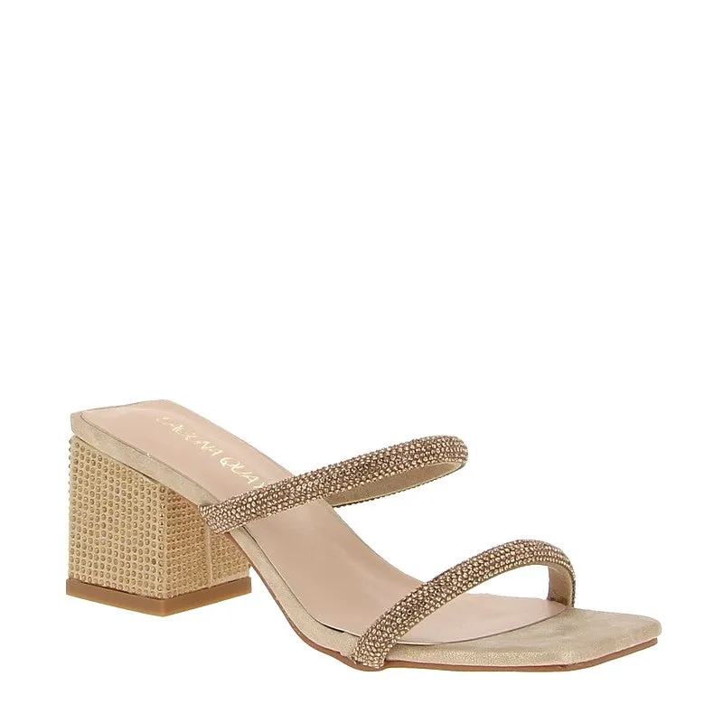 Laguna Quay Arnie Champagne Heeled Slide