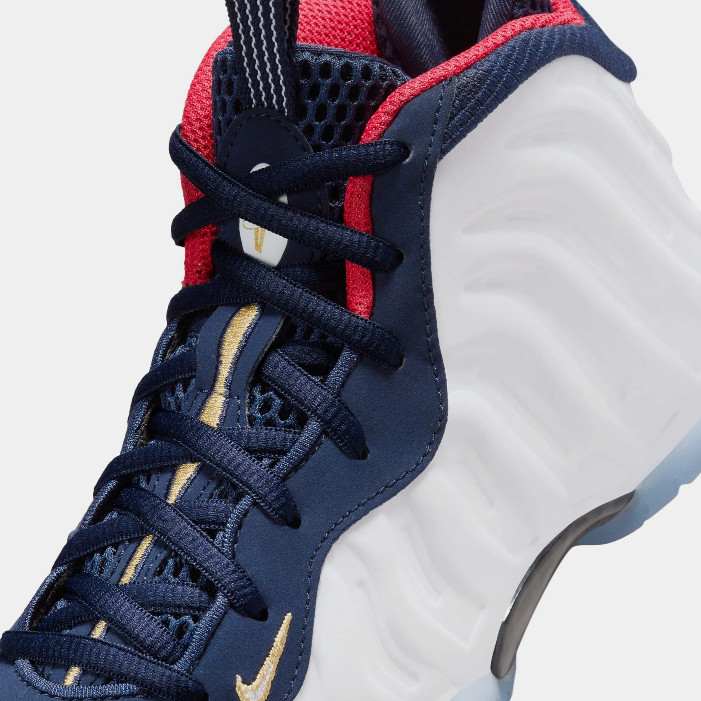 Little Posite One Obsidian Preschool Basketball Shoes (Obsidian/White/University Red)