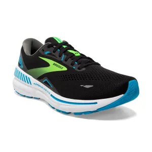 Men's Brooks Adrenaline GTS 23 1103911D006 Color: Black/Hawaiian Ocean/Green