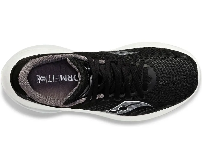 Men's Saucony Kinvara Pro Color: Black | White (WIDE WIDTH)