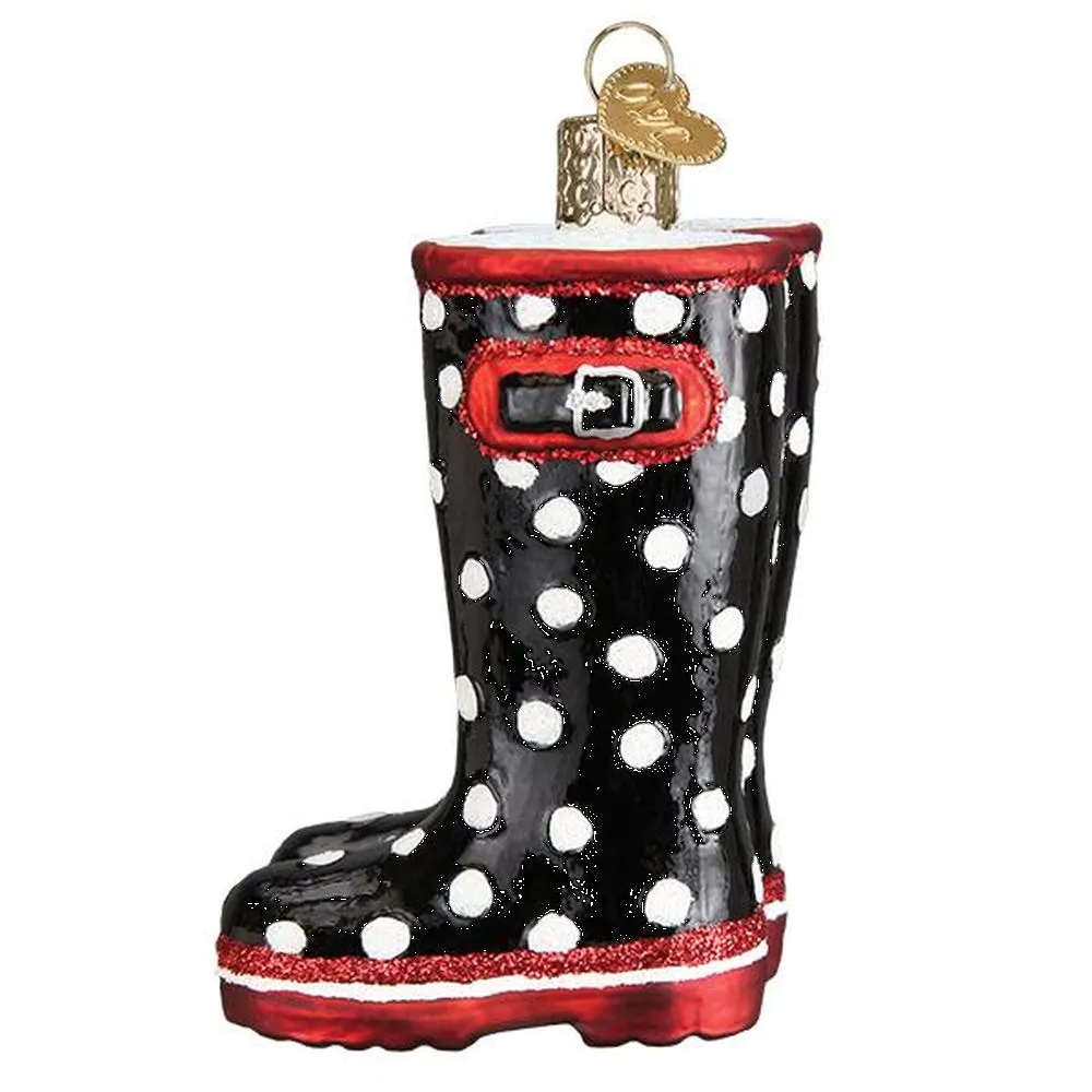 Old World Christmas Rubber Boots Ornament