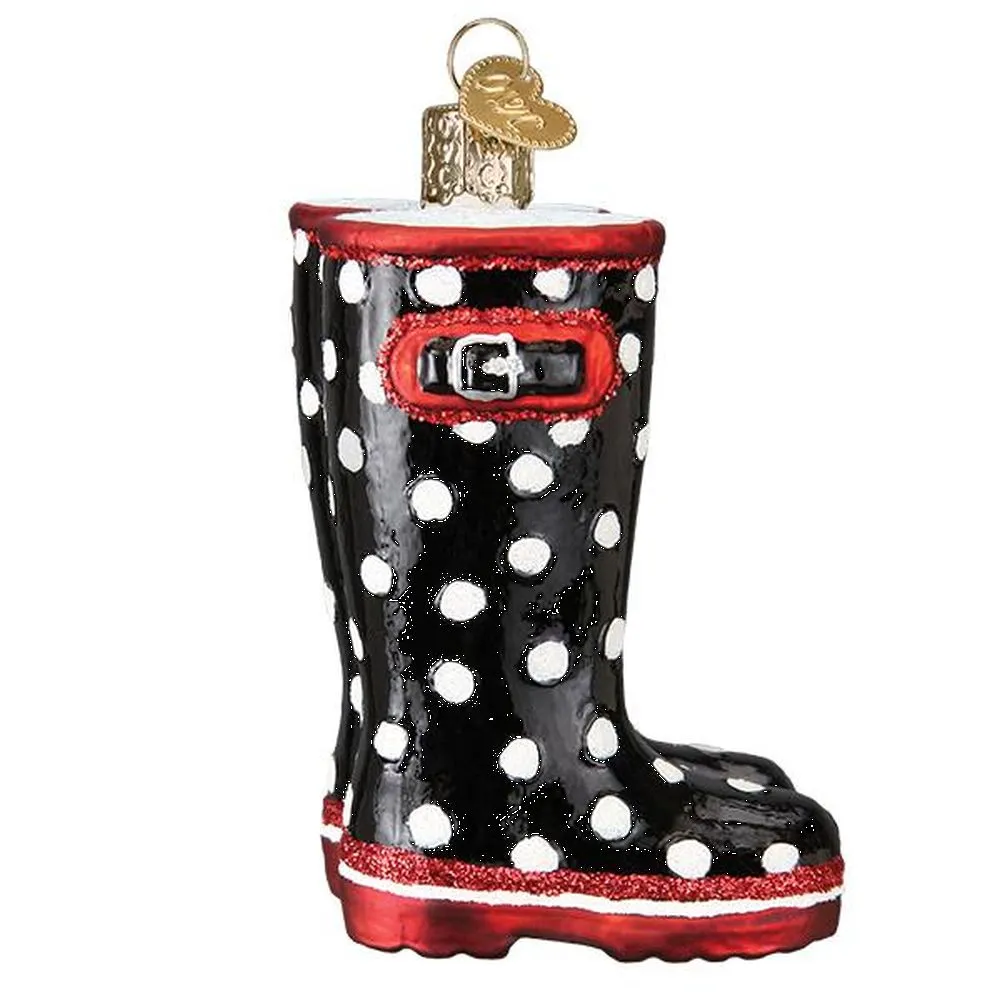 Old World Christmas Rubber Boots Ornament