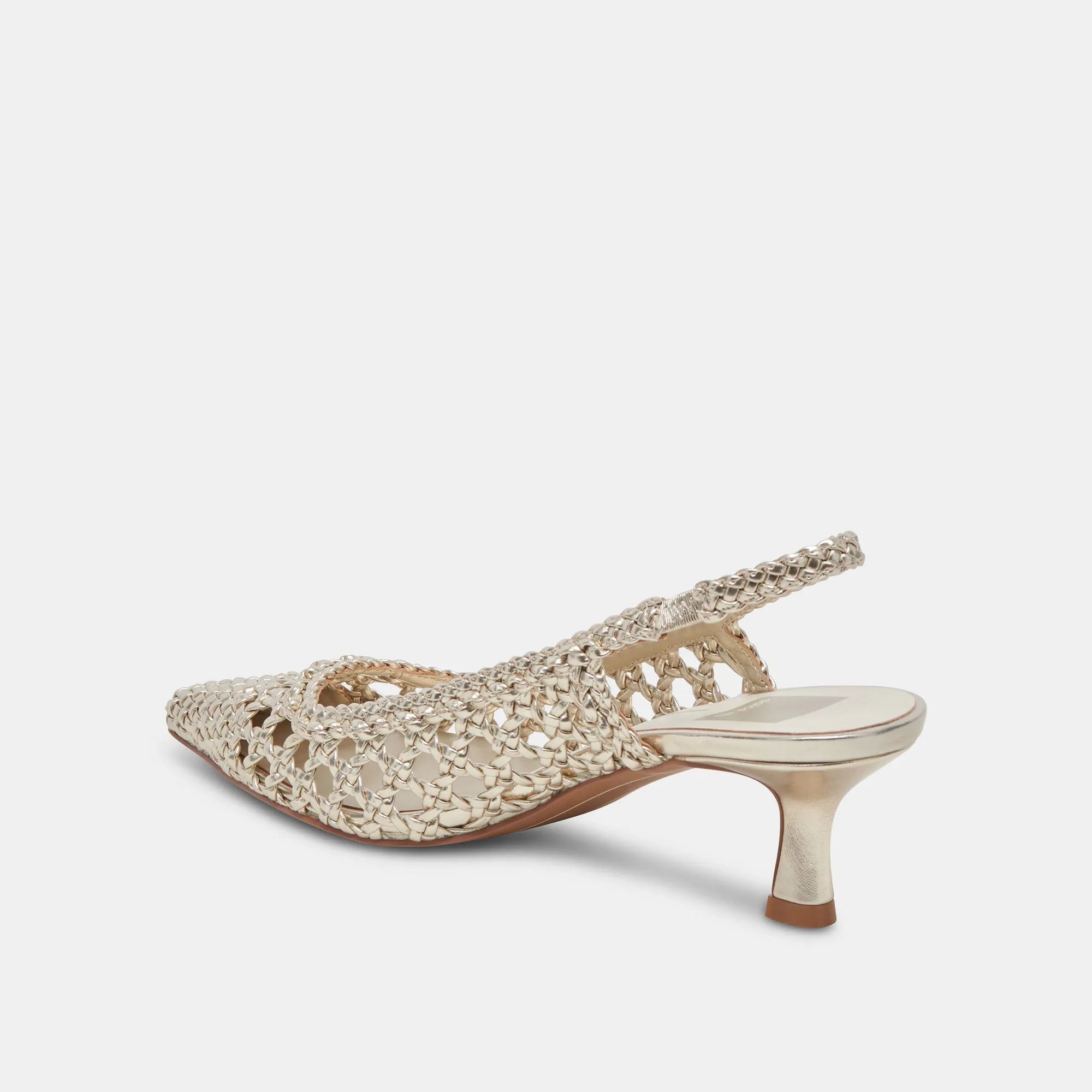 OLYMPA HEELS LIGHT GOLD METALLIC STELLA