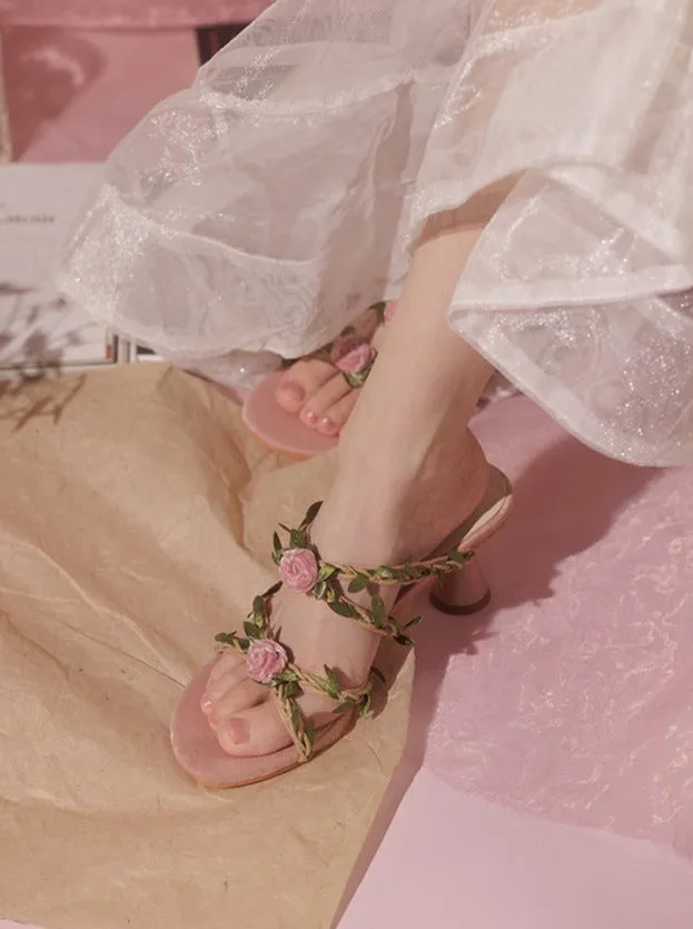 Paris Floral Sandals