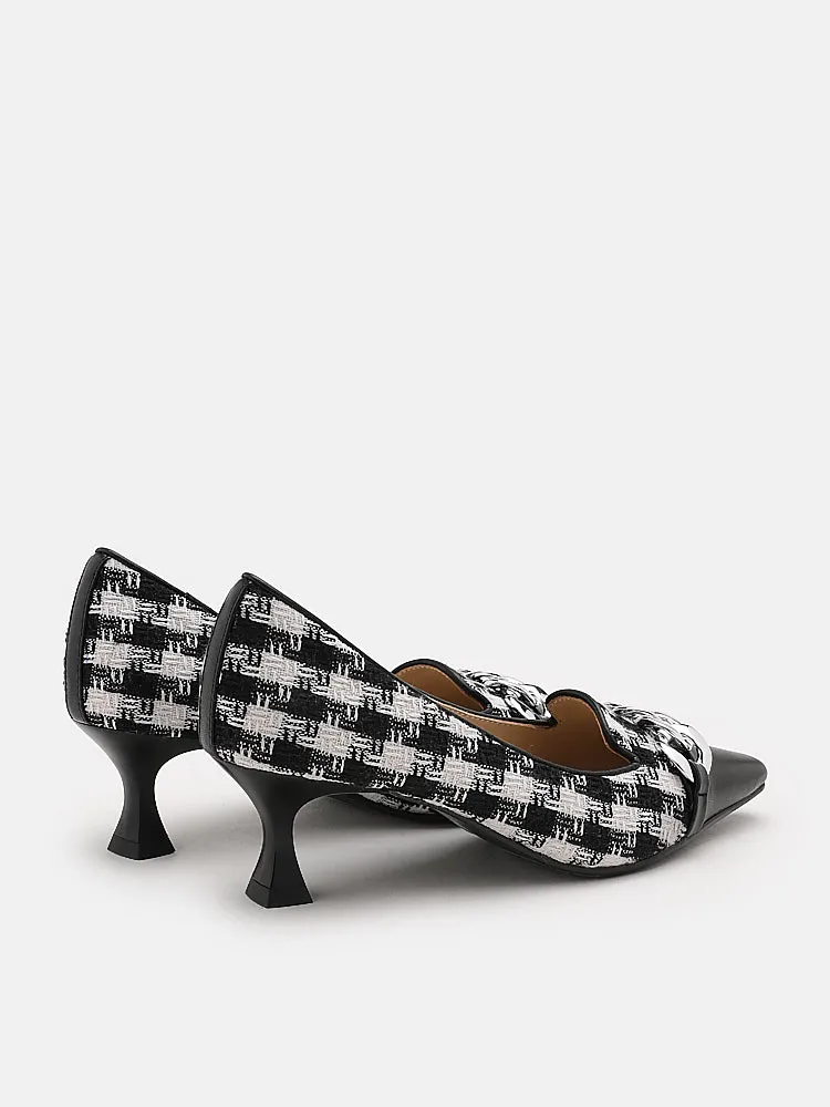 Riley  Hounds Tooth Pumps