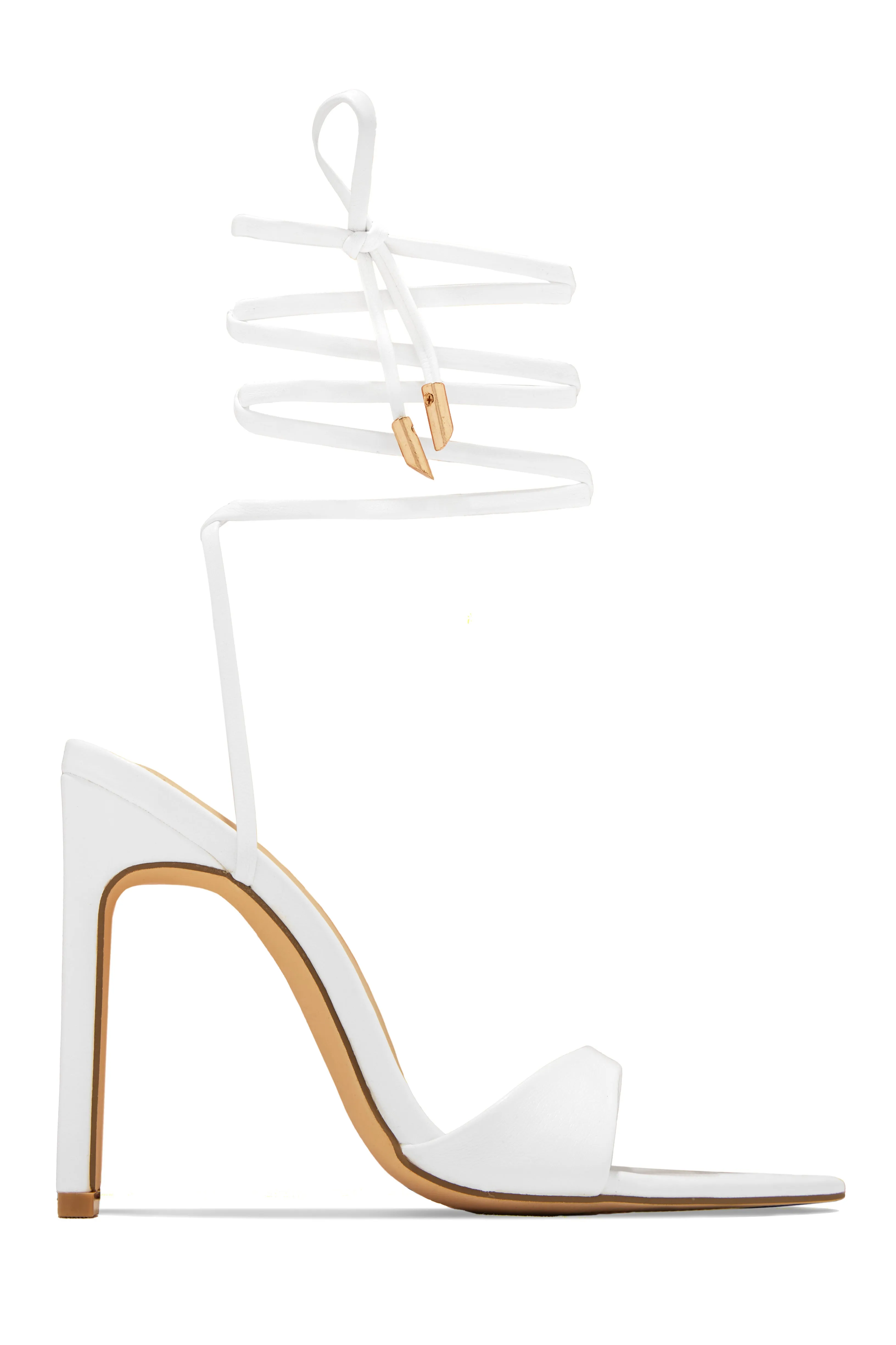 Sun Kissed Nights Lace Up High Heels - Nude