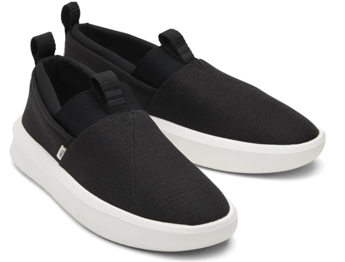 TOMS Mens Canvas Shoes Espadrilles - Black