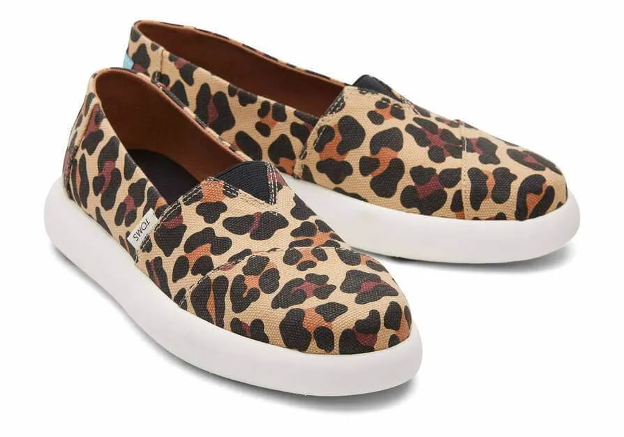 TOMS Womens Flats Platform Espadrilles - Leopard Print