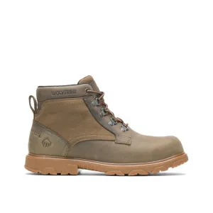 WOLVERINE W880201-EW DRUMMOND WP MN'S (Extra Wide) Gravel Leather/Canvas Work Boots