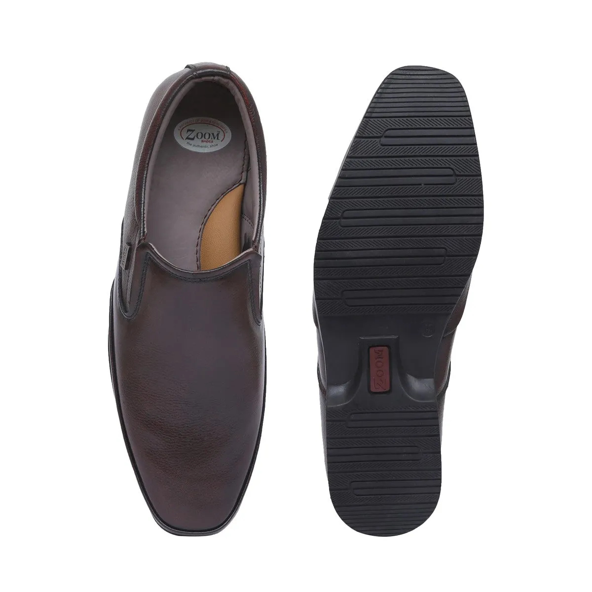 Zoom Shoes™ Genuine Leather Formals Slip-Ons for Men GM-23